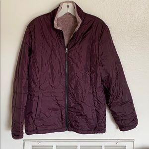 Women’s burgundy waterproof jacket